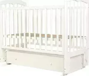 Кроватка детская  * 120х60 СИЛЬВИЯ-7 (арт.46) (белый)
