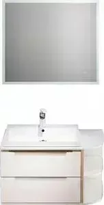 Мебель для ванной IDDIS Calipso 80 белый/дерево, полки справа