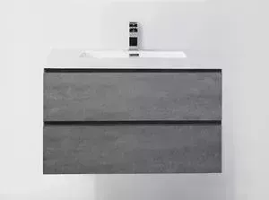 Тумба под раковину BELBANGO Luce 90x50 Stucco Cemento (LUCE-900-2C-SO-SCM)
