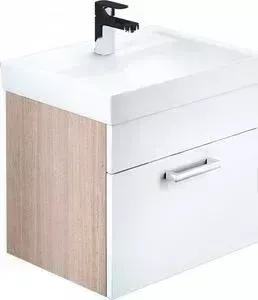 Тумба под раковину IDDIS Mirro 50 белый/дерево (MIR50W0i95)