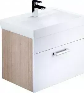 Тумба под раковину IDDIS Mirro 60 белый/дерево (MIR60W0i95)