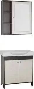 Мебель для ванной Style line Кантри 76 венге, лен белый