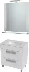 Мебель для ванной TRITON Ника 60 белый, 2 ящика
