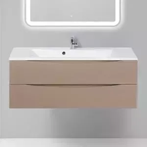 Тумба с раковиной BELBANGO с Marino 120 cappuccino lucido (MARINO-1200-2C-SO-CL-P, BB1200/450-LV-MR-PR)