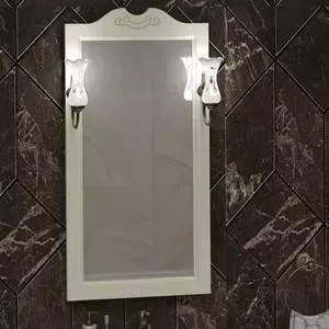 Зеркало OPADIRIS Клио 50 с подсветкой, слоновая кость 1013 (00-00000212 + 00000001041)