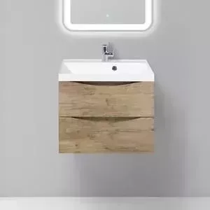 Тумба с раковиной BELBANGO с Marino 60 rovere nature (MARINO-600-2C-SO-RN-P, BB600/450-LV-MR-AST)