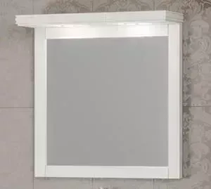 Зеркало OPADIRIS Мираж 80 с козырьком и подсветкой, слоновая кость 1013 (Z0000012519 + Z0000012521)