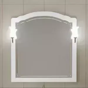 Зеркало OPADIRIS Лоренцо 100 с светильниками, белый матовый 9003 (Z0000008465 + 00000001041)