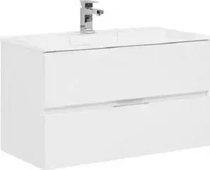 Тумба с раковиной AQUANET с Алвита 90 белая (235340, 187182)