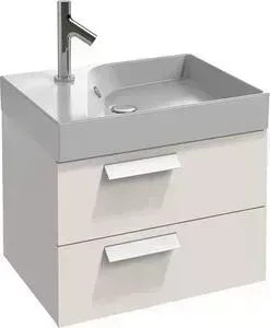 Тумба с раковиной JACOB DELAFON с Rythmik 59,5x45x42,4 см, белый блестящий (EB1301-G1C, EXQ112-Z-00)