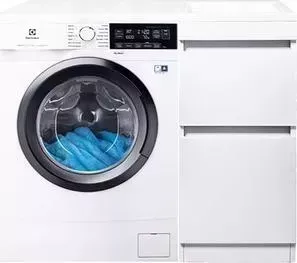 Стиральная машина ELECTROLUX с тумбой и раковиной PerfectCare 600 EW6S3R07SI Даллас 100 белая, напольная правая