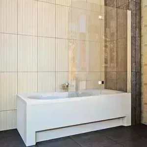 Душевая шторка на ванну Koller Pool Waterfall Line QP97 115 Грейп, хром, правая (QP97(right) chrome,grape)