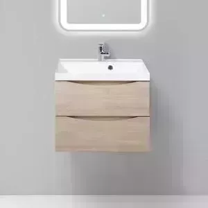 Тумба с раковиной BELBANGO с Marino 60 rovere grigio (MARINO-600-2C-SO-RG-P, BB600/450-LV-MR-AST)