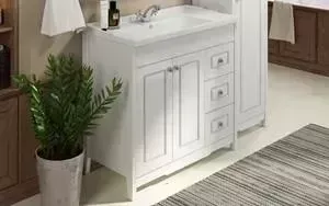 Тумба с раковиной Comforty с Тбилиси 90 белый глянец (3132630)