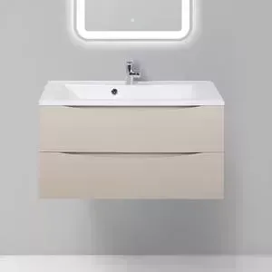 Тумба с раковиной BELBANGO с Marino 90 crema opaco (MARINO-900-2C-SO-CO-P, BB900/450-LV-MR-PR)