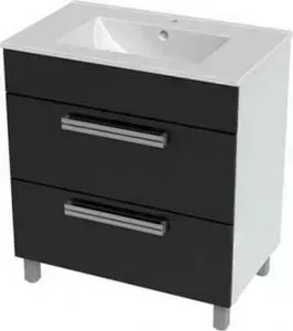 Тумба с раковиной TRITON с Ника 75 черный (Н0000020048, Н0000099809)