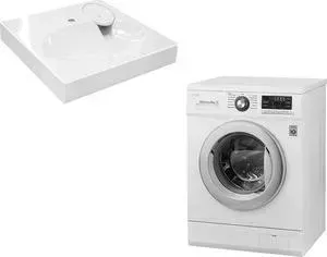 Стиральная машина LG с раковиной F1296CD3, Эстет Lea 60