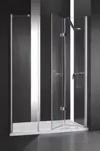 Душевая дверь CEZARES Elena W-BS-13 140 Punto, хром (Elena-W-50/50-P-Cr-R, VE-W-40-FIX-P-Cr)