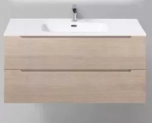Тумба с раковиной BELBANGO с Etna 101.5x46 Rovere grigio (ETNA-1000-2C-SO-RG-P, BB1000ETL)