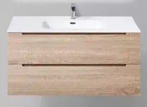 Тумба с раковиной BELBANGO с Etna 101.5x46 Rovere bianco (ETNA-1000-2C-SO-WO-P, BB1000ETL)