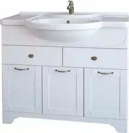 Тумба с раковиной Dreja с Antia 95 3 дверки, 2 ящика, белый (99.0440, 192246)