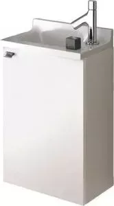 Тумба с раковиной JACOB DELAFON с Pop Laminar 40 белый блестящий лак (EB286-G1C, EB406-00)
