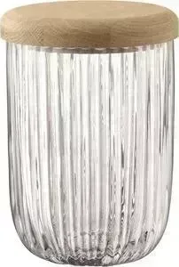 Стакан LSA International с деревянной крышкой из дуба 18,5 см Pleat (G1441-18-301)