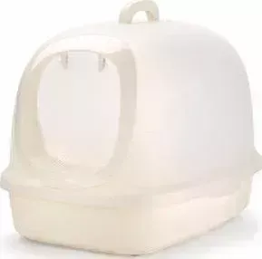 Туалет Makar бокс закрытый белый для кошек 62x46x46 см (МАК41)