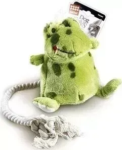 Игрушка GiGwi Dog Toys Squeaker лягушка с теннисным мячом для собак (75062)