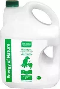 Шампунь Pchelodar Professional Energy of Natural Блеск Объем с медом и и алоэ вера для животных 5л