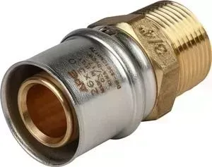Переходник STOUT с наружной резьбой 3/4" х 26 для металлопластиковых труб прессовой (SFP-0001-003426)