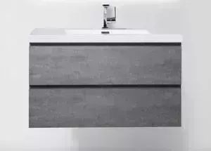 Тумба с раковиной BELBANGO с Luce 100x48 Stucco Cemento (LUCE-1000-2C-SO-SCM, BB1000AB)
