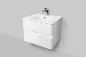 Тумба с раковиной Am.Pm с Bliss D 80 белый глянец (M55FHX0802WG, M55WPX0801WG)
