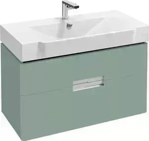 Тумба с раковиной JACOB DELAFON с Reve 80 оливковый (EB1135-G95, E4803-00)