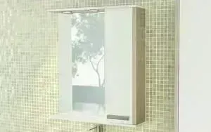 Зеркальный шкаф Comforty Тулуза 75 белый (4136264)