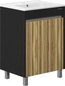 Тумба с раковиной EDELFORM с Карино 60,9x47 черный эбони (35644, QDR60SLWB01)