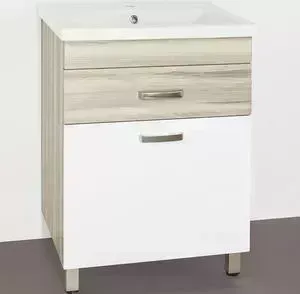 Тумба с раковиной Style line с Ориноко 60 белая (2000949092614, S-UM-COM60/1-w)
