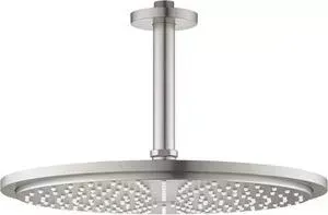 Верхний душ Grohe с кронштейном Rainshower Cosmopolitan Metal суперсталь (26067DC0)