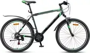 Велосипед STELS Navigator-600 V 26" V020 18" Антрацитовый/зеленый