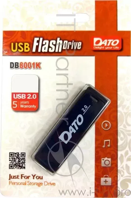 Флеш Диск Dato 32Gb DB8001 DB8001K-32G USB2.0 черный DATO K-32G