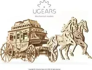 Конструктор Ugears деревянный Почтовый дилижанс (70045)