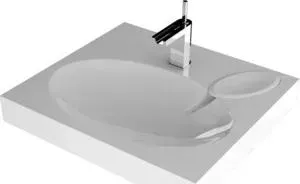 Раковина Andrea на стиральную машину Comfort 60x55 с кронштейнами и сифоном