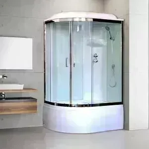 Душевая кабина Royal Bath BK6 120х80х217 стекло белое/прозрачное, правая (RB8120BK6-WT-CH-R)