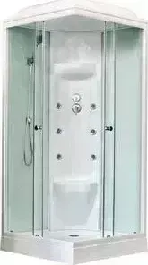 Душевая кабина Royal Bath 80х80х217 стекло белое/прозрачное (RB80HP7-WT)
