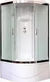Душевая кабина Royal Bath BK6 100х100х217 стекло белое/шиншилла (RB100BK6-WC-CH)