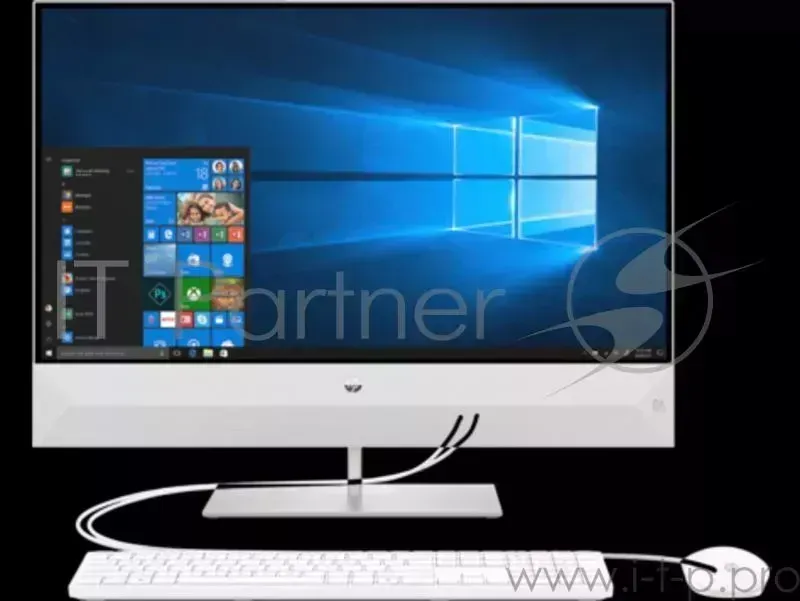 Моноблок HP Pavilion 27I 27-xa0010ur <4XE79EA> i5-8400T/8Gb/1TB/no DVD/27" (1920x1080)/WiFi/KB+mouse/Win 10/Snowflake White Hewlett-Packard HP