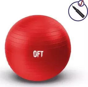 Гимнастический мяч Original Fit.Tools 65 см красный