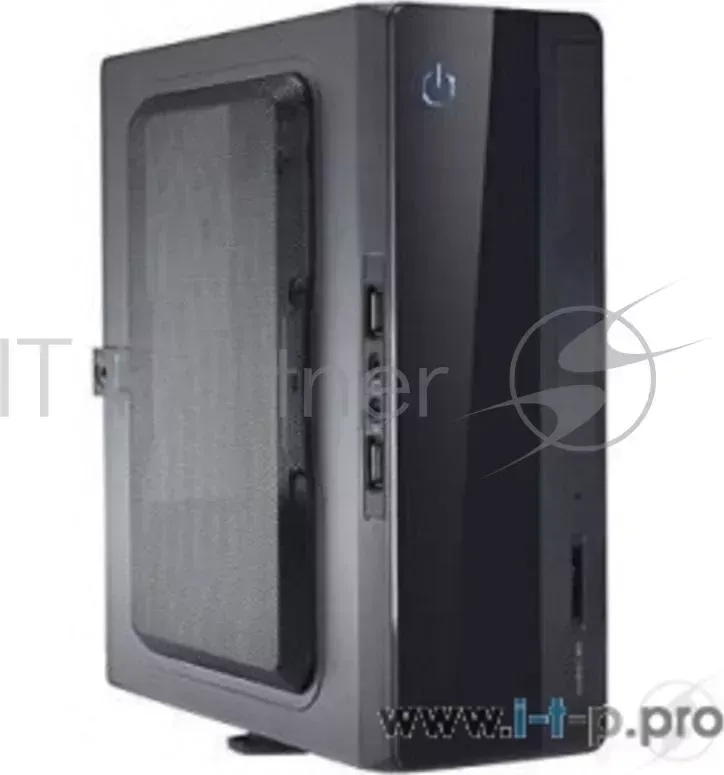 Корпус для компьютера PowerCool S0001-200W USFF (Mini-ITX, Black,2*USB2.0, CR, БП ATX-200S, 24+4pin)