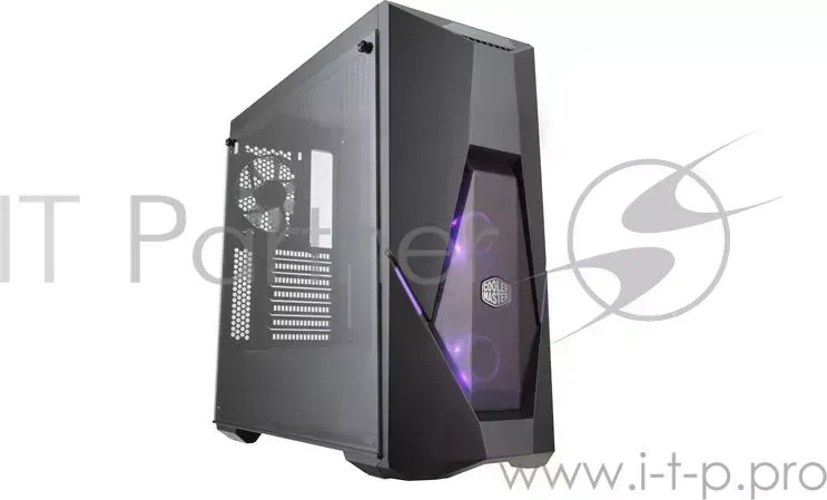 Корпус без БП Cooler Master MasterBox K500 with 2x RGB fan and RGB striping, Tempered glass side panel