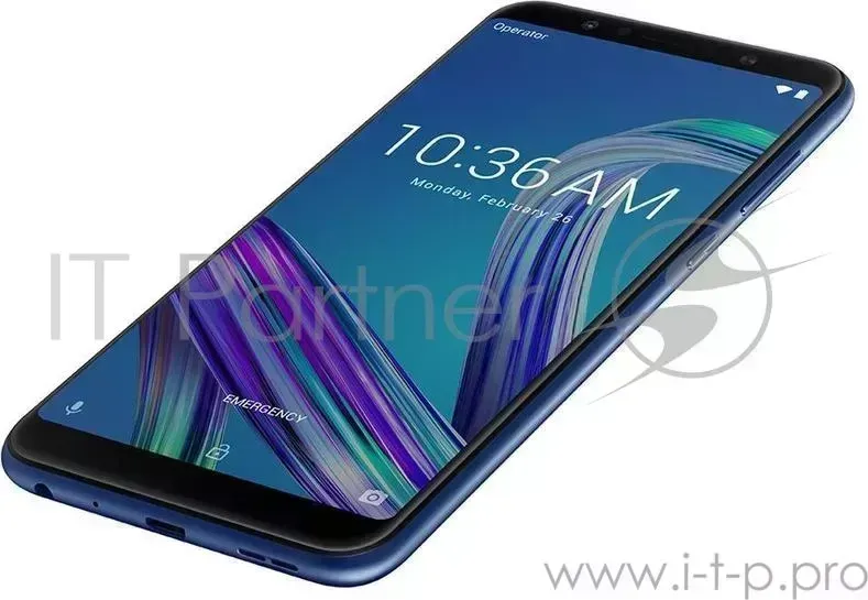 Смартфон Asus ZB602KL ZenFone Max Pro M1 64Gb 4Gb синий моноблок 3G 4G 2Sim 6" 1080x2160 Android 8.1 13Mpix 802.11bgn BT GPS GSM900/1800 GSM1900 Touch ASUS M1 3G 4G 6" BT